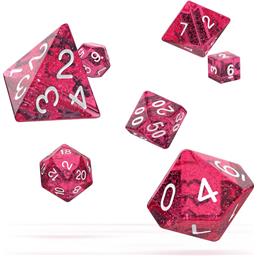 Dice RPG Set Speckled - Pink (7)