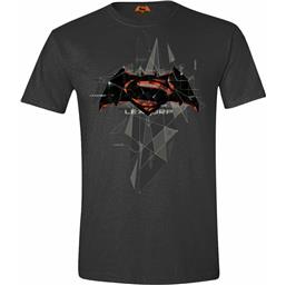 Batman v Superman: Cubic Logo Anthracite - T-Shirt