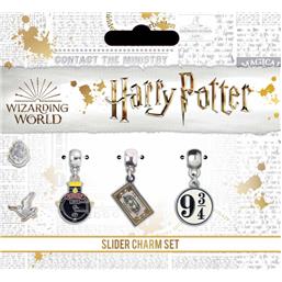 Harry Potter: Harry Potter Charms Sæt A 3-Pak (sølv belagt)