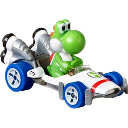 Super Mario Bros.Mario Kart Diecast Bil Yoshi (B Dasher) 1/64 8 cm