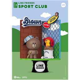 Line Friends: Sport Club Closed Box Version D-Stage Diorama 16 cm