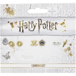 Harry Potter: Harry Potter Øreringer 3-pak (guld og sølv belagte)
