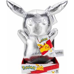 Pikachu Bamse Sølv version 30 cm
