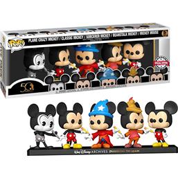 Mickey Disney Archives Exclusive POP! Disney Vinyl Figursæt 5-Pak