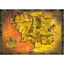 Middle Earth Map plakat