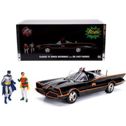 Batman and Robin Batmovil Metal 1966 car + figure set