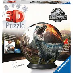 Jurassic World 3D Kugle Puslespil (72 brikker)