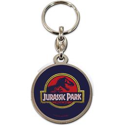 Jurassic Park Logo Metal Nøglering 7 cm