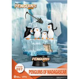 Madagascar: Penguins of Madagascar D-Stage Diorama Skipper, Kowalski, Private & Rico 14 cm