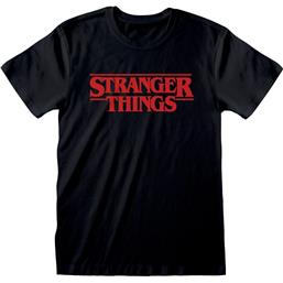 Stranger Things Black-Red Logo T-Shirt
