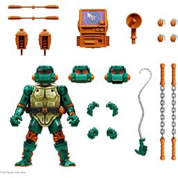 Ninja TurtlesWarrior Metalhead Michelangelo Ultimates Action Figure 18 cm