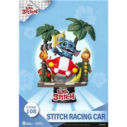 Lilo & StitchStitch Racing Car D-Stage Diorama 15 cm