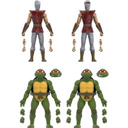 Ninja Turtles: Mirage Comics Foot Soldiers & Turtles Exclusive BST AXN Action Figure 4-Pack 