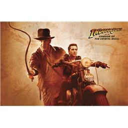 Indiana JonesKingdom of the Crystal Skull Pisk og Motorcykel Plakat