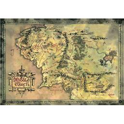 HobbitMiddle Earth Map plakat