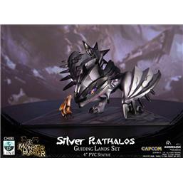 Monster Hunter: Silver Rathalos Statue 10 cm
