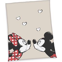 Minnie Mouse: Mickey & Minnie Kisses Fleece Tæppe 150 x 200 cm