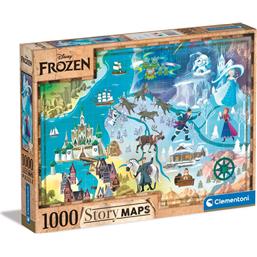 FrostDisney Story Maps Frozen Puslespil 1000 Brikker
