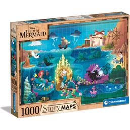 Disney Story Maps The Little Mermaid Puslespil 1000 Brikker