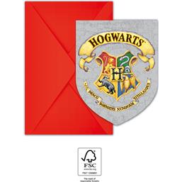 Harry PotterHogwarts Indbydelser 6-pak
