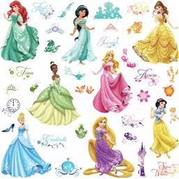 Disney: Disney Princesser Glitter Wallsticker