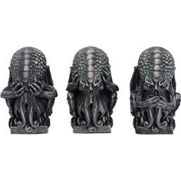Three Wise Cthulhu Statue 7 cm