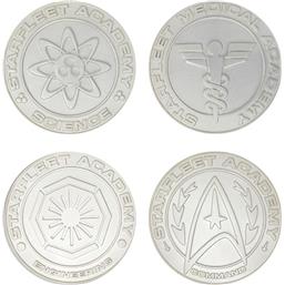Star TrekStarfleet Division Medallions Limited Edition (silver plated) 4-pack