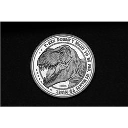 Jurassic Park Collectable Coin 25th Anniversary T-Rex (silver plated)