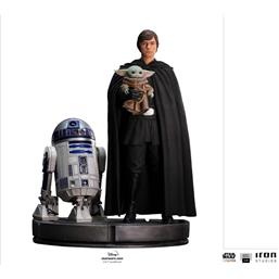 Luke Skywalker, R2-D2 & Grogu Legacy Replica Statue 1/4 54 cm