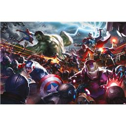 AvengersMarvel Heroes Assault Collage Plakat