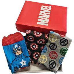 Avengers assorted pack 3 socks adult