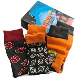 Naruto Shippuden assorted pack 3 socks adult