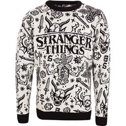 Stranger ThingsB/W Collage Jule Sweater
