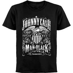 Johnny CashMan is Black T-Shirt