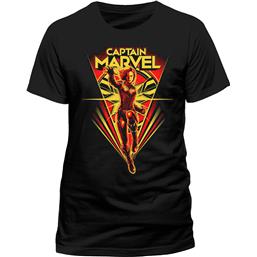 Captain Marvel Comic Power Pose T-Shirt