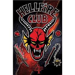 Stranger ThingsHellfire Club  Emblem Rift Plakat