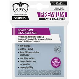Ultimate GuardUltimate Guard Premium Soft Sleeves for Board Game Cards Big Square (50)