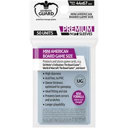 Ultimate Guard Premium Soft Sleeves for Board Game Cards Mini American (50)