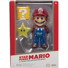 Super Mario Bros.Star Power Mario Gold figur 10cm