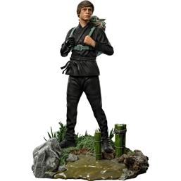 Luke Skywalker & Grogu Training Statue 20 cm