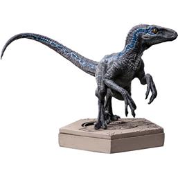 Jurassic Park & WorldVelociraptor B Blue Statue 7 cm