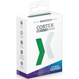 Cortex Sleeves Standard Size Matte Green (100)