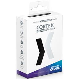 Cortex Sleeves Standard Size Matte Black (100)