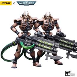 Necrons Szarekhan Dynasty Immortal with Gauss Blaster Action Figur 2-Pack 1/18 11 cm
