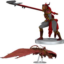Red Ruin & Red Dragonnel (Set 25) Dragonlance pre-painted Miniature Figures