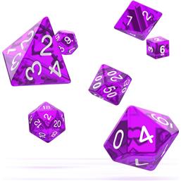 Oakie Doakie DiceRPG Terninger Translucent - Purple 7 styk
