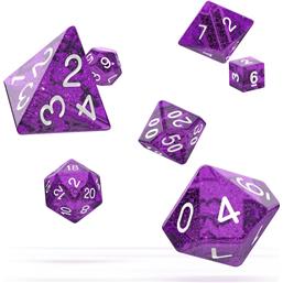 Oakie Doakie DiceRPG Terninger Speckled - Purple 7 Styk