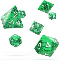 Oakie Doakie DiceRPG Terninger Speckled - Green 7 Styk