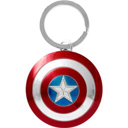 MarvelCaptain America Shield Metal Nøglering