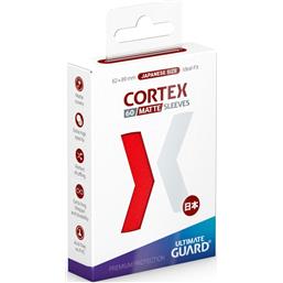 Ultimate GuardCortex Sleeves Japanese Size Matte Red (60)